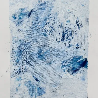 Original Nancy Shand Mono Print - "Atlantic Crossing"