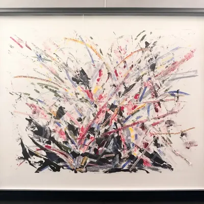 Original Monotype Collage by Nancy Shand - "Out of the Crucible"