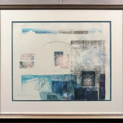 Original Patricia Morris Transfer Print - "Full Fathoms Five"
