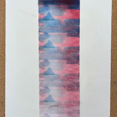 Original Nancy Shand Mono Print - "Fading Away"