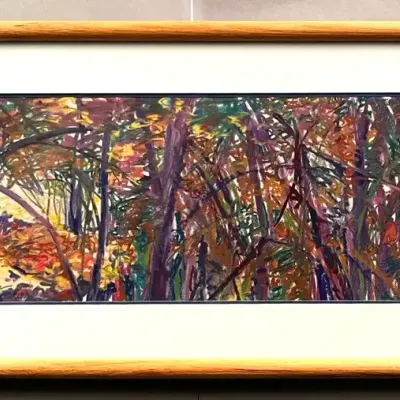 Original Nancy Shand Monotype - "Walk into the Woods"