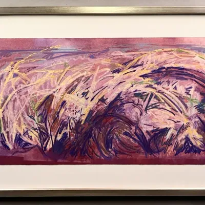 Original Nancy Shand Monoprint - "Forsythia"