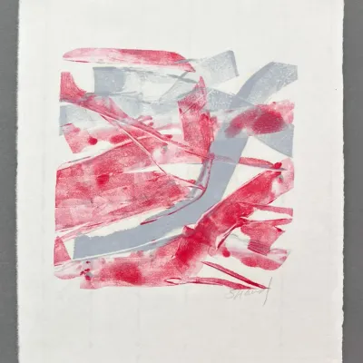 Original Nancy Shand Mono Print - "Abstract I"