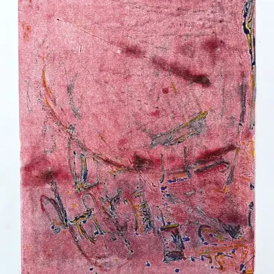 Nancy Shand Mono Print Ghost - "Play"