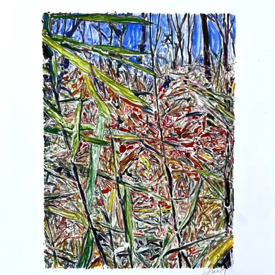 Original Nancy Shand Monotype - "Grasses"
