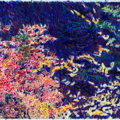 Original Nancy Shand Pastel on Paper - "Fall Trees"