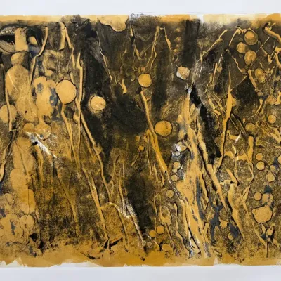 Original Nancy Shand Mono Print "Underwater Spectacle"
