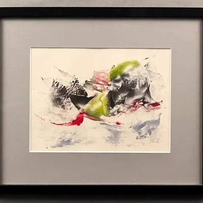 Original Nancy Shand Mono Print - "Incoming Tide II"