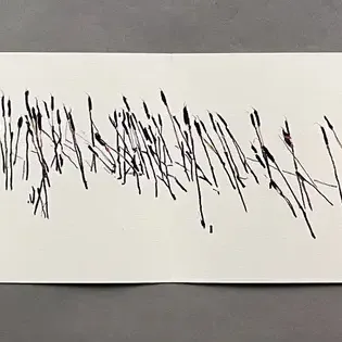 Pastel on Folder Screen - "Cat Tails"