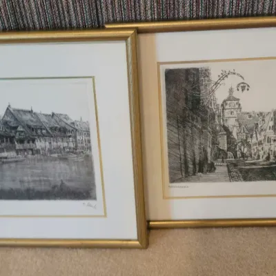 Sale Photo Thumbnail #34: Lots of framed art
