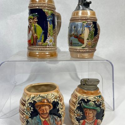 Sale Photo Thumbnail #390: West German Ceramic Lighter & Match Set