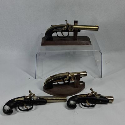 Sale Photo Thumbnail #277: Percussion-Style Pistol Table Lighters