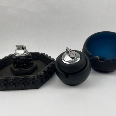 Sale Photo Thumbnail #319: Viking Glass & Coco Joe Smoking Trio