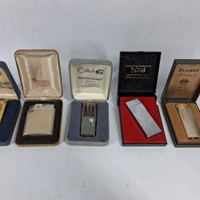 Sale Photo Thumbnail #82: Vtg Ronson, Colibri & Scripto Lighters