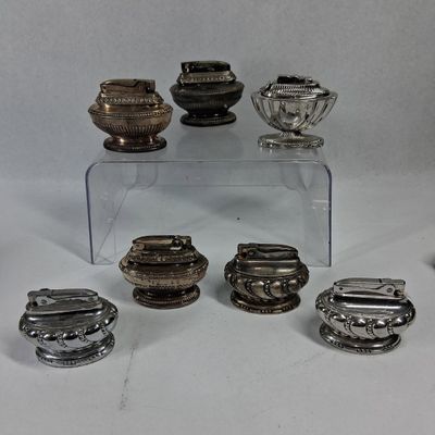 Sale Photo Thumbnail #219: Ronson & Omsco Silver-Plated Lighters