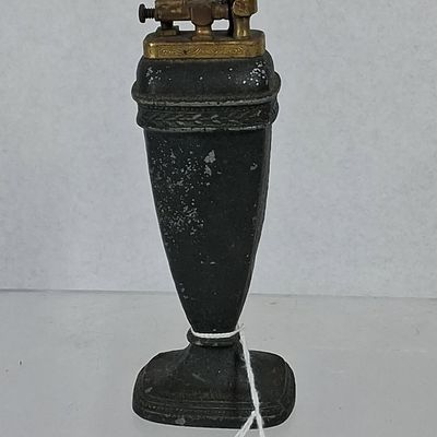 Sale Photo Thumbnail #334: Cast Metal Urn Lift-Arm Table Lighter