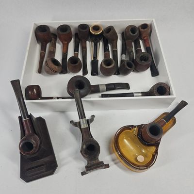 Sale Photo Thumbnail #4: Vtg Tobacco Smoking Pipes & Accessories