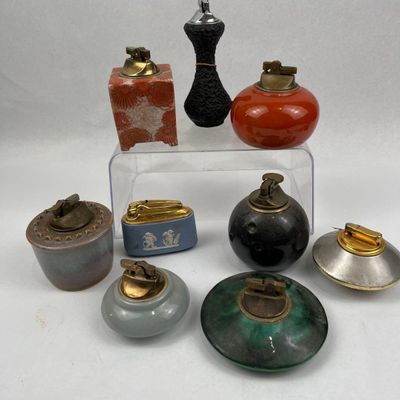 Sale Photo Thumbnail #423: Vtg Wedgwood, Colibri & Kutani Lighters