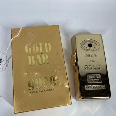 Sale Photo Thumbnail #305: Prince Gold Bar 9999 Gas Lighter w/ Box