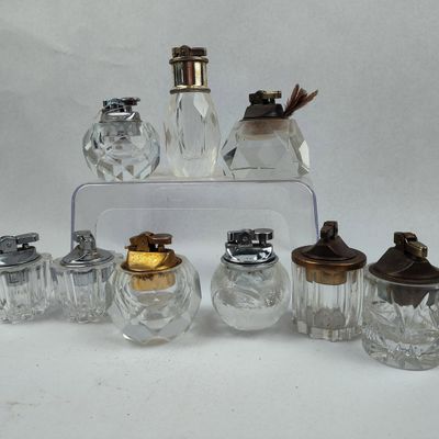 Sale Photo Thumbnail #320: Japanese & Mid-C. Glass Table Lighters