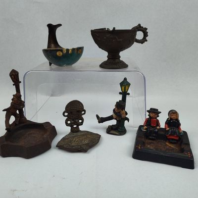 Sale Photo Thumbnail #346: D. Oppenheim Metal Ashtrays & Figurines
