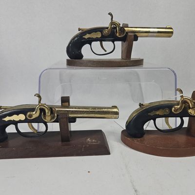 Sale Photo Thumbnail #22: 3 Japanese Percussion Pistol Lighters