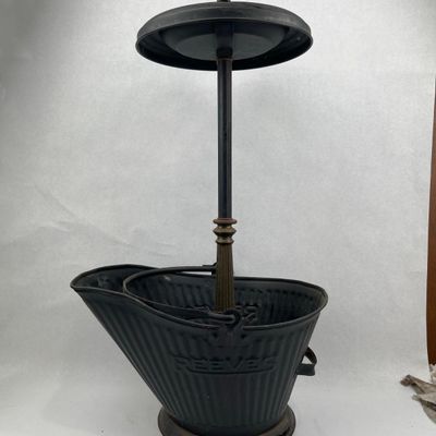 Sale Photo Thumbnail #436: Reeves Smoking Stand & Coal Scuttle