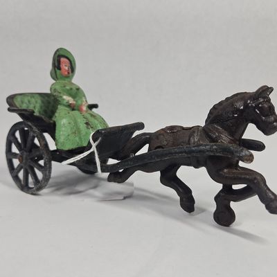Sale Photo Thumbnail #18: Galloping Horse Carriage w/ Passenger