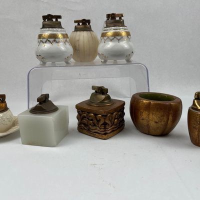 Sale Photo Thumbnail #386: Vtg Table Lighters & Accessories