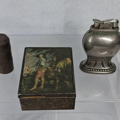 Sale Photo Thumbnail #407: Vtg Japanese Lighter & Bor Win Case