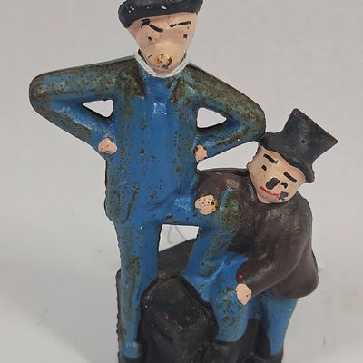 Sale Photo Thumbnail #229: Mutt and Jeff Cast Iron Still Bank