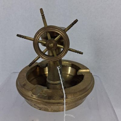 Sale Photo Thumbnail #117: Taiwanese Brass Wheel Binnacle Ashtray