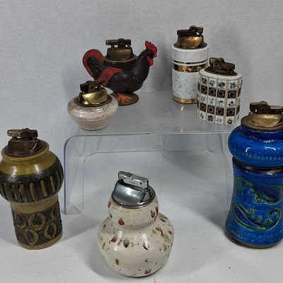 Sale Photo Thumbnail #389: Minxie & Figural Ceramic Table Lighters