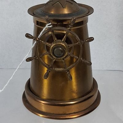 Sale Photo Thumbnail #338: Brass Binnacle Form Cigarette Dispenser