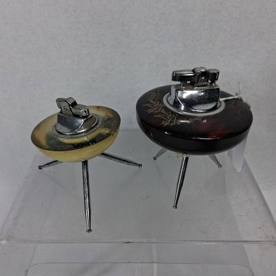 Sale Photo Thumbnail #275: Pair Japanese Sputnik Tripod Lighters