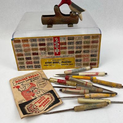 Sale Photo Thumbnail #440: Vtg Advertising Ephemera & Novelties
