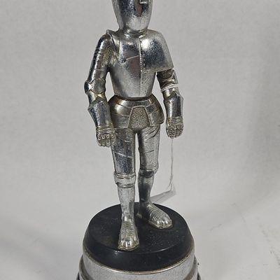 Sale Photo Thumbnail #224: Chrome-Plated Musical Knight Figurine