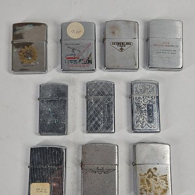 Sale Photo Thumbnail #85: Vtg Zippo Advertising & Design Lighters