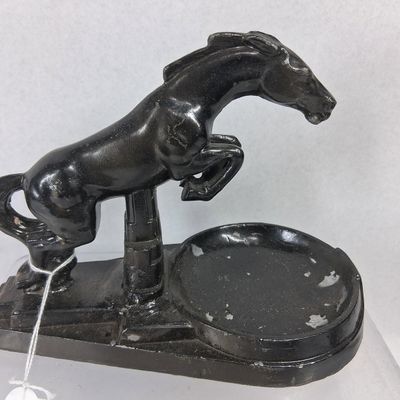 Sale Photo Thumbnail #110: Art Deco Metal Jumping Horse Ashtray