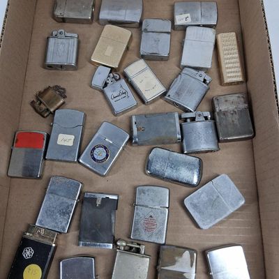 Sale Photo Thumbnail #183: 27 Zippo, Ronson & Advertising Lighters