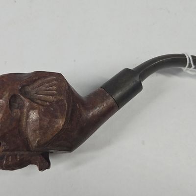 Sale Photo Thumbnail #210: French Carved Briar Elephant Head Pipe
