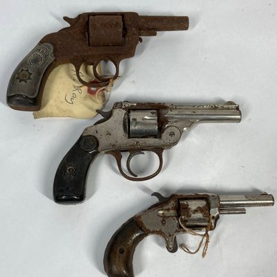 Sale Photo Thumbnail #353: 3 American Pocket Revolvers for Repair