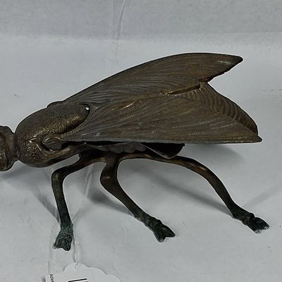 Sale Photo Thumbnail #118: Italian Brass Housefly Lidded Ashtray