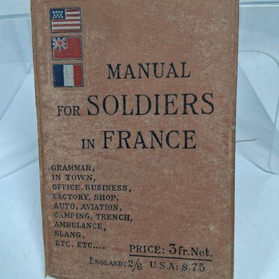 Sale Photo Thumbnail #417: G. Ruffier WWI AEF Manual, R. Bartlett