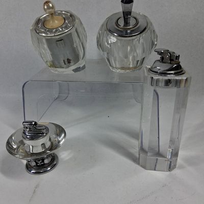 Sale Photo Thumbnail #214: Vtg Ronson & Cut Crystal Table Lighters