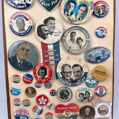 Sale Photo Thumbnail #441: US Presidential Buttons & Memorabilia