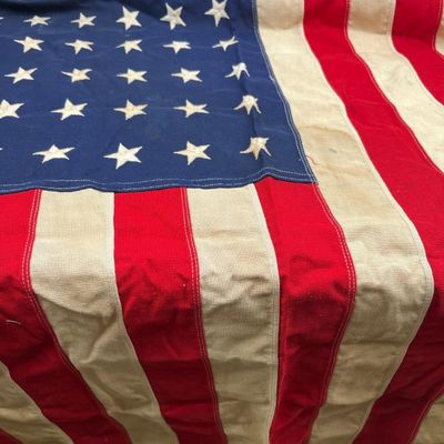 Sale Photo Thumbnail #100: Bulldog Bunting 48-Star U.S. Flag