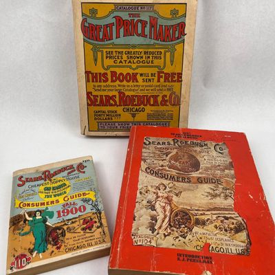 Sale Photo Thumbnail #401: 3 Sears, Roebuck & Co. Catalog Replicas