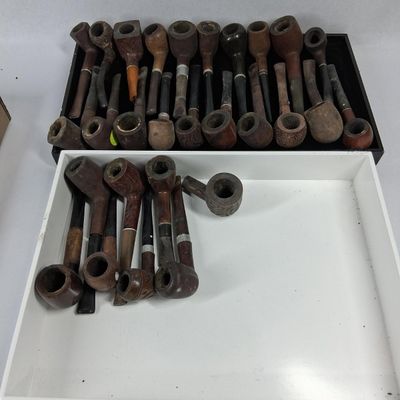 Sale Photo Thumbnail #79: Vtg Dr. Grabow & Yello-Bole Briar Pipes