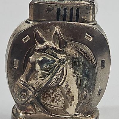 Sale Photo Thumbnail #63: Vtg Occupied Japan Horse Relief Lighter